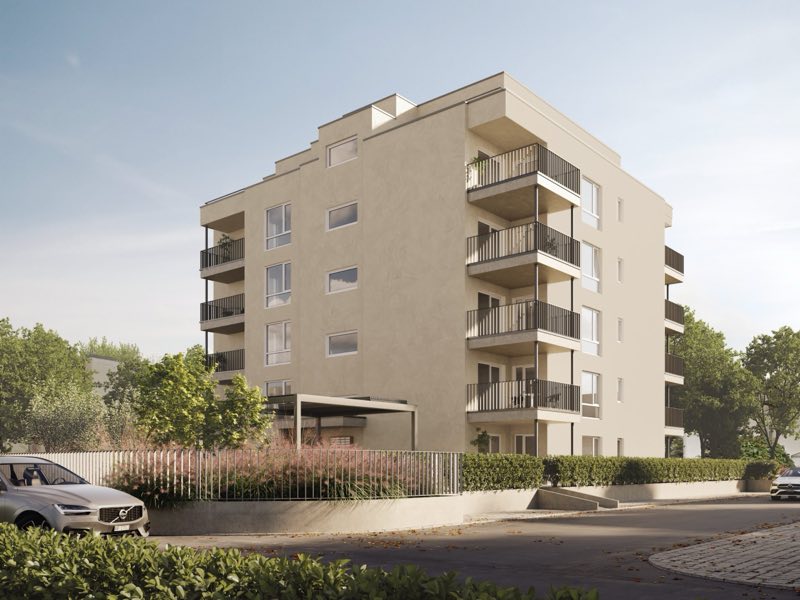 Mehrfamilienhaus an der Schmiedstrasse in Niederuzwil mit Balkonen