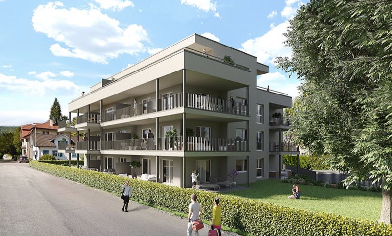 Mehrfamilienhaus an der Sangenstrasse in Weinfelden mit umlaufenden Balkonen