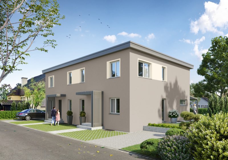 Visualisierung 2-Familienhaus an der Neudorfstrasse in Züberwangen